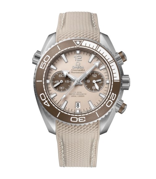 Omega 215.32.46.51.09.001 : Seamaster Planet Ocean 600M Co-Axial 45.5 Master Chronometer Chronograph Stainless Steel / Beige / Rubber Omega 215.32.46.51.09.001 : Seamaster Planet Ocean 600M Co-Axial 45.5 Master Chronometer Chronograph Stainless Steel / Beige / Rubber