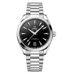 Omega 220.10.41.21.01.002 : Seamaster Aqua Terra 150M Master Chronometer 41 Stainless Steel / Black / Bracelet Omega 220.10.41.21.01.002 : Seamaster Aqua Terra 150M Master Chronometer 41 Stainless Steel / Black / Bracelet