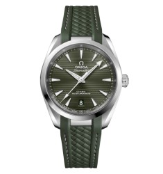Omega 220.12.38.20.10.001 : Seamaster Aqua Terra 150M Master Chronometer 38 Stainless Steel / Green / Rubber