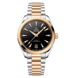 Omega 220.20.41.21.01.001 : Seamaster Aqua Terra 150M Master Chronometer 41 Stainless Steel - Moonshine Gold / Black / Bracelet Omega 220.20.41.21.01.001 : Seamaster Aqua Terra 150M Master Chronometer 41 Stainless Steel - Moonshine Gold / Black / Bracelet