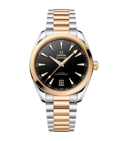 Omega 220.20.41.21.01.001 : Seamaster Aqua Terra 150M Master Chronometer 41 Stainless Steel - Moonshine Gold / Black / Bracelet