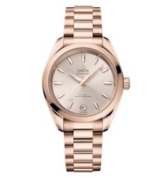 Omega 220.50.34.20.09.001 : Seamaster Aqua Terra 150M Shades Master Chronometer 34 Sedna Gold / Rose / Bracelet