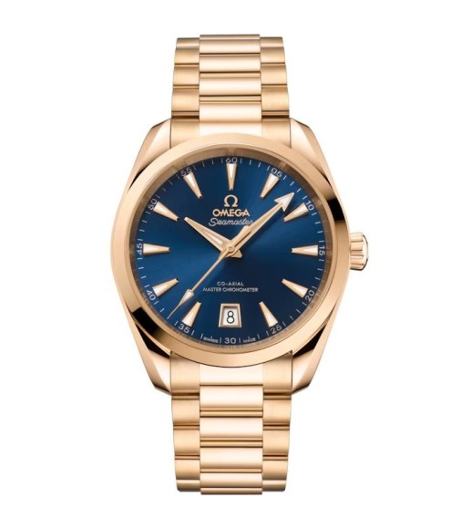 Omega 220.50.38.20.03.001 : Seamaster Aqua Terra 150M Shades Master Chronometer 38 Moonshine Gold / Blue / Bracelet