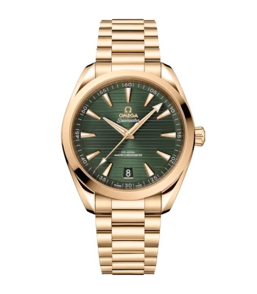 Omega 220.50.41.21.10.001 : Seamaster Aqua Terra 150M Master Chronometer 41 Moonshine Gold / Green / Bracelet