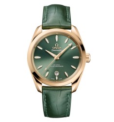 Omega 220.53.38.20.10.001 : Seamaster Aqua Terra 150M Shades Master Chronometer 38 Moonshine Gold / Green