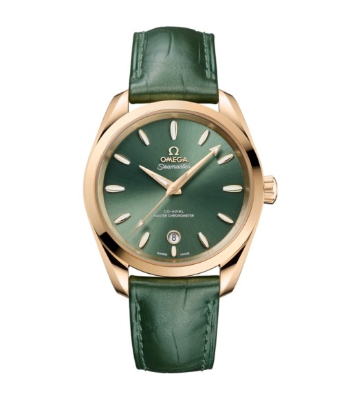 Omega 220.53.38.20.10.001 : Seamaster Aqua Terra 150M Shades Master Chronometer 38 Moonshine Gold / Green
