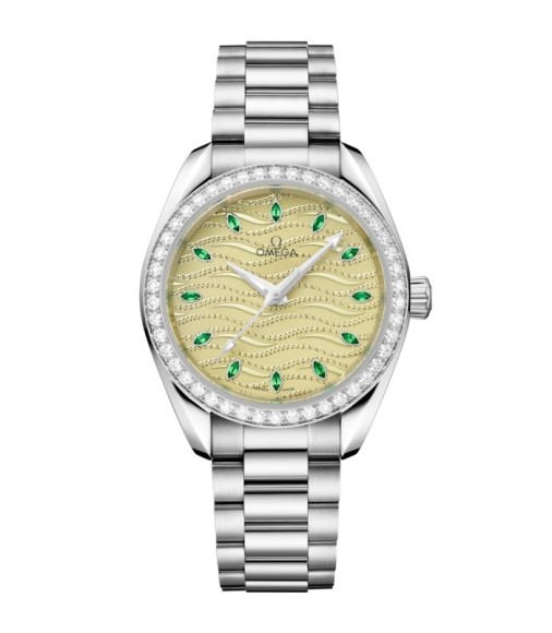 Omega 220.55.34.20.60.002 : Seamaster Aqua Terra 150M Master Chronometer 34 Canopus Gold - Diamond / Champagne / Bracelet