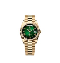 Rolex 228238-0069 Day-Date 40 Yellow Gold Green Ombré Watch