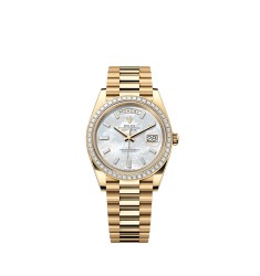 Rolex Day-Date 40 Yellow Gold Baguette MOP Watch 228398TBR-0043