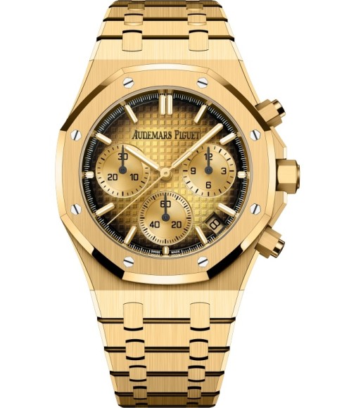 Audemars Piguet Royal Oak Chronograph 41 Yellow Gold Smoked Champagne
