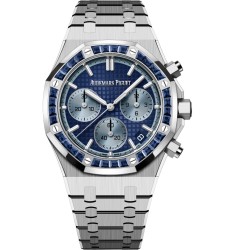 Audemars Piguet Royal Oak Chronograph 41 White Gold Sapphire Blue Japan