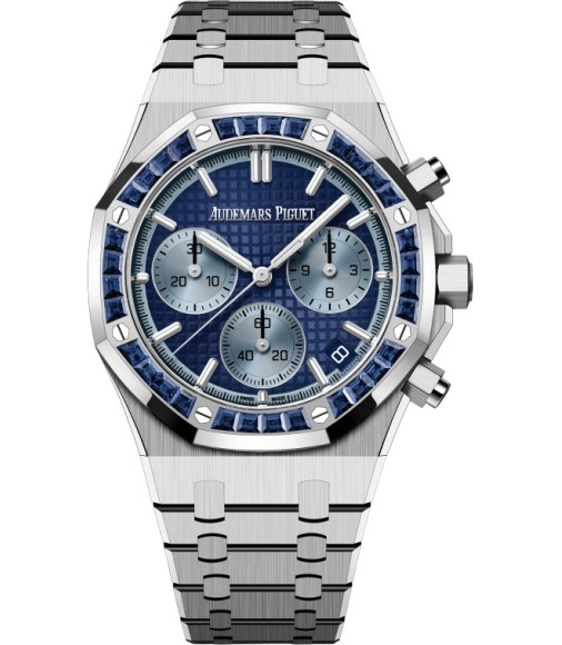 Audemars Piguet Royal Oak Chronograph 41 White Gold Sapphire Blue Japan