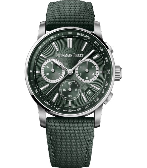 Audemars Piguet 26393ST.OO.A056KB.01 CODE 11.59 Chronograph Green Dial Stainless Steel