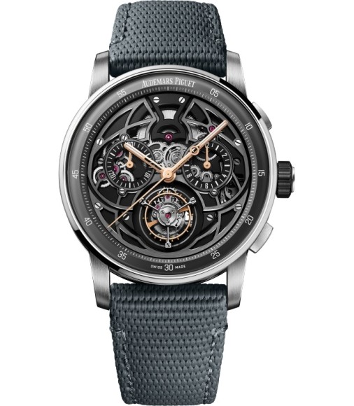 Audemars Piguet 26399NB.OO.D009KB.01 : 11.59 Selfwinding Flying Tourbillon Chronograph White Gold / Ceramic
