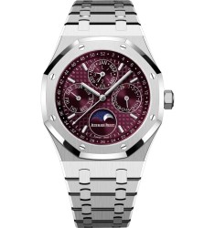 Audemars Piguet Royal Oak Perpetual Calendar 41 White Gold Purple