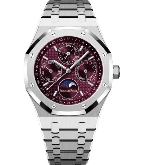 Audemars Piguet Royal Oak Perpetual Calendar 41 White Gold Purple