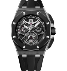 Audemars Piguet 26622CE.OO.D002CA.01 Royal Oak Offshore Flying Tourbillon Chronograph Ceramic - Titanium, Limited Edition, High Quality Replica