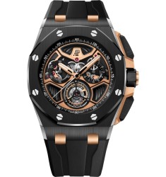 Audemars Piguet 26622CE.OO.D002CA.02 Royal Oak Offshore Flying Tourbillon Chronograph Ceramic - Titanium