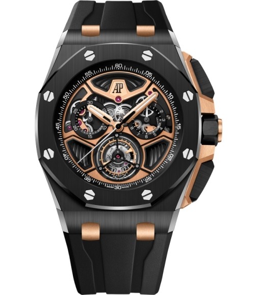 Audemars Piguet 26622CE.OO.D002CA.02 Royal Oak Offshore Flying Tourbillon Chronograph Ceramic - Titanium
