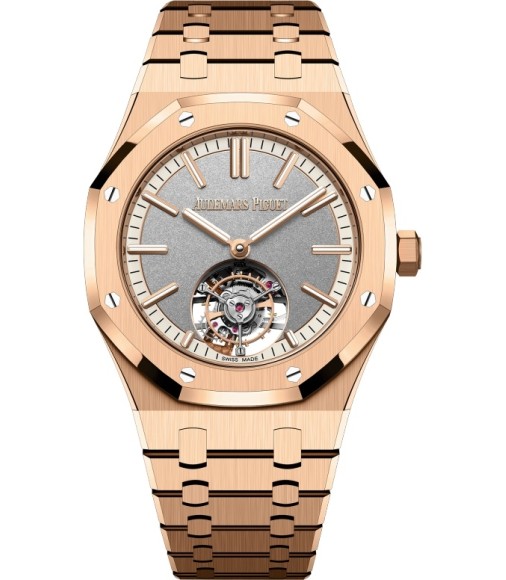 Audemars Piguet Royal Oak Self-Winding Flying Tourbillon Pink Gold Grey