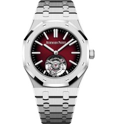 Audemars Piguet Royal Oak Self-Winding Flying Tourbillon Stainless Steel / Burgundy