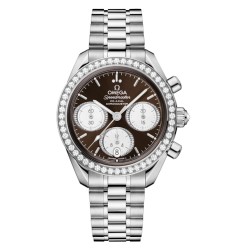 Omega 324.15.38.50.63.001 : Speedmaster Date 38 Stainless Steel - Diamond / Brown / Bracelet Omega 324.15.38.50.63.001 : Speedmaster Date 38 Stainless Steel - Diamond / Brown / Bracelet