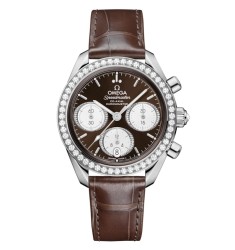 Omega 324.18.38.50.63.001 : Speedmaster Date 38 Stainless Steel - Diamond / Brown Omega 324.18.38.50.63.001 : Speedmaster Date 38 Stainless Steel - Diamond / Brown