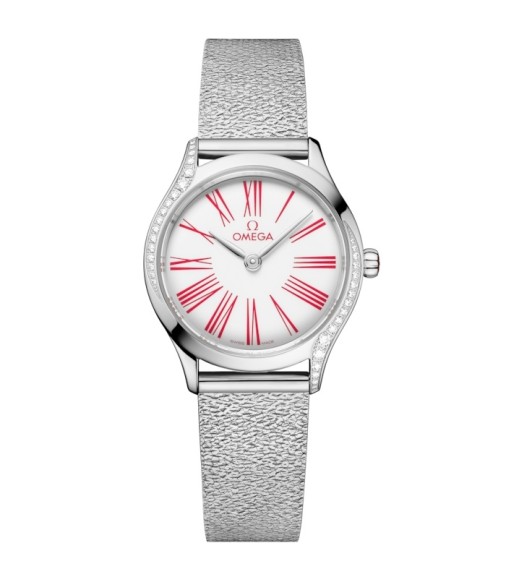 Omega 428.15.26.60.04.003 : Mini Trésor Quartz 26 Stainless Steel - Diamond / White Enamel / Bracelet Omega 428.15.26.60.04.003 : Mini Trésor Quartz 26 Stainless Steel - Diamond / White Enamel / Bracelet