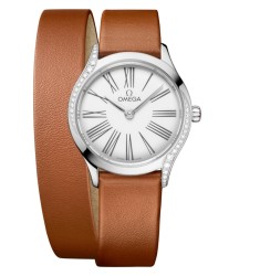 Omega 428.17.26.60.04.005 : Mini Trésor Quartz 26 Stainless Steel - Diamond / White Enamel / Double Tour Omega 428.17.26.60.04.005 : Mini Trésor Quartz 26 Stainless Steel - Diamond / White Enamel / Double Tour