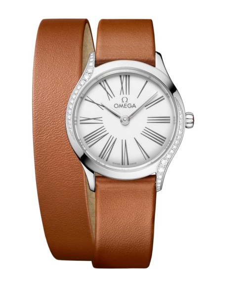 Omega 428.17.26.60.04.005 : Mini Trésor Quartz 26 Stainless Steel - Diamond / White Enamel / Double Tour Omega 428.17.26.60.04.005 : Mini Trésor Quartz 26 Stainless Steel - Diamond / White Enamel / Double Tour