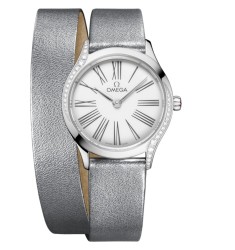 Omega 428.17.26.60.04.006 : Mini Trésor Quartz 26 Stainless Steel - Diamond / White Enamel / Double Tour Omega 428.17.26.60.04.006 : Mini Trésor Quartz 26 Stainless Steel - Diamond / White Enamel / Double Tour