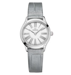 Omega 428.18.26.60.04.001 : Mini Trésor Quartz 26 Stainless Steel - Diamond / White Enamel