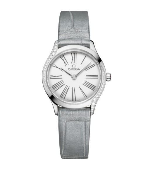 Omega 428.18.26.60.04.001 : Mini Trésor Quartz 26 Stainless Steel - Diamond / White Enamel