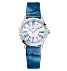 Omega 428.18.26.60.04.002 : Mini Trésor Quartz 26 Stainless Steel - Diamond / White Enamel