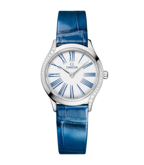 Omega 428.18.26.60.04.002 : Mini Trésor Quartz 26 Stainless Steel - Diamond / White Enamel