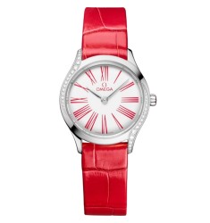 Omega 428.18.26.60.04.003 : Mini Trésor Quartz 26 Stainless Steel - Diamond / White Enamel