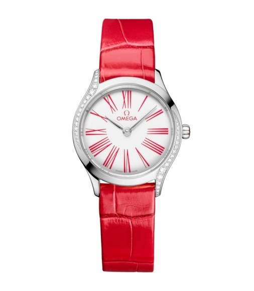 Omega 428.18.26.60.04.003 : Mini Trésor Quartz 26 Stainless Steel - Diamond / White Enamel