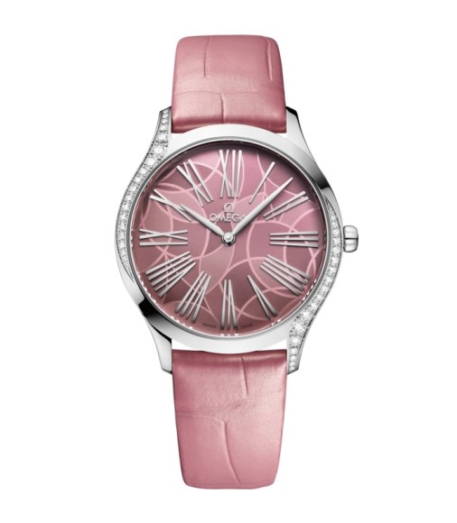 Omega 428.18.36.60.10.001 : De Ville Trésor 36 Stainless Steel / Pink - Lotus / Alligator