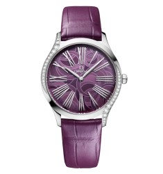 Omega 428.18.36.60.10.003 : De Ville Trésor 36 Stainless Steel / Purple - Peony / Alligator