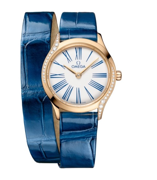 Omega 428.58.26.60.04.002 : Mini Trésor Quartz 26 Moonshine Gold - Diamond / White Enamel / Double Tour Omega 428.58.26.60.04.002 : Mini Trésor Quartz 26 Moonshine Gold - Diamond / White Enamel / Double Tour