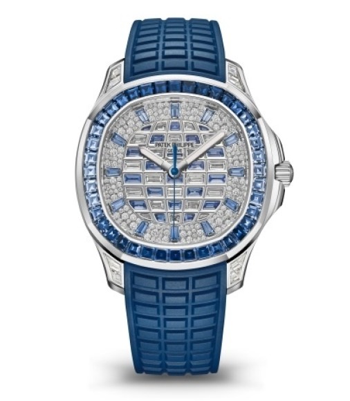 Patek Philippe 5268/461G-001 Aquanaut Luce White Gold Sapphire Checkerboard Watch