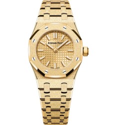 Audemars Piguet Royal Oak Mini 67630BA.GG.1312BA.01 Frosted Yellow Gold Champagne Dial