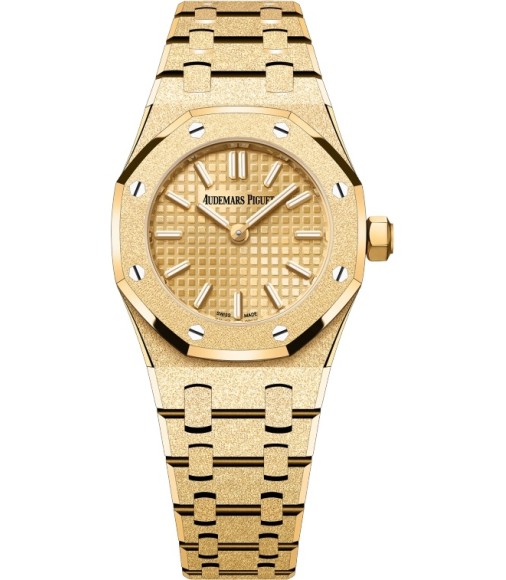 Audemars Piguet Royal Oak Mini 67630BA.GG.1312BA.01 Frosted Yellow Gold Champagne Dial
