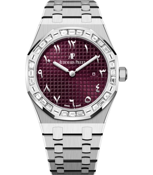 Audemars Piguet Royal Oak 67656BC.ZZ.1261BC.01 Quartz White Gold Purple Eastern Arabic Limited Edition