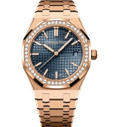 Audemars Piguet Royal Oak 77451OR.ZZ.1361OR.04 Pink Gold Diamond Blue Bracelet