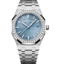 Audemars Piguet Royal Oak 77451ST.ZZ.1361ST.03: Stainless Steel, Diamond, Ice Blue Dial