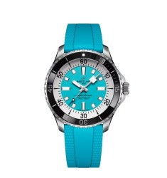 Breitling A17376211L2S2 : SuperOcean Automatic 44 Stainless Steel / Turquoise / Rubber