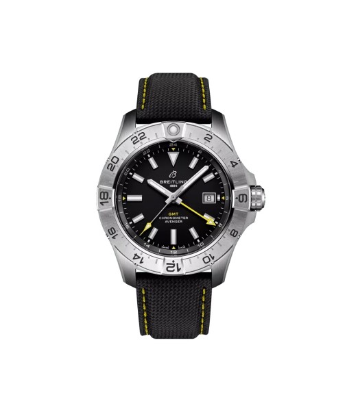 Breitling A323201A1B1X1 : Avenger Automatic GMT 44 Stainless Steel / Black / Strap / Ecomm