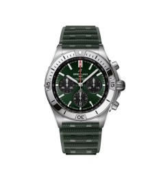 Breitling AB0134101L2S1 : Chronomat B01 42 Stainless Steel / Green / Rubber