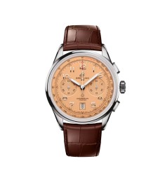 Breitling AB0145331K1P2 : Premier B01 Chronograph 42 Stainless Steel / Pink / Alligator - Matte